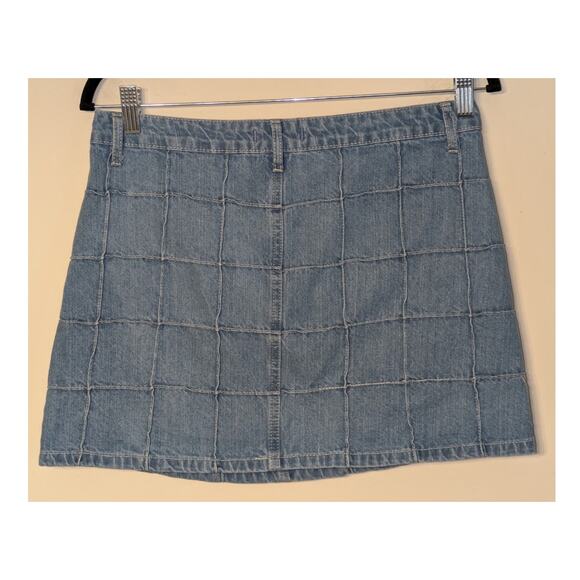 Forever 21 Women 29 Denim Mini Skirt Y2K Indie Streetwear Patchwork Retro Casual - Picture 2 of 6